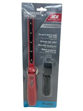 3494978 Ace New Premium Led Rechargeable Thin Light 200 Lumen Magnetic