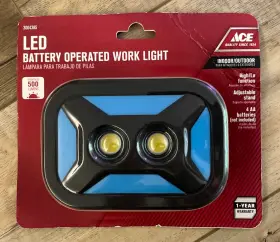 Hbwl-mc12 Ace Hbwl-mc12/4 Led Battery 4-aa Operated Work Light 500 Lumens Hi-lo Adjustable Stand