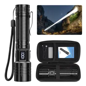 B0d6w6rcm9 Adamstar 1000 Lumens Rechargeable Led Flashlight Dimmable Zoomable Tactical