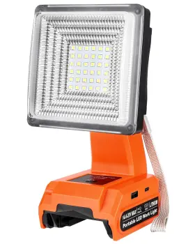 Bd-15w-101 Adisipsoarin Cordless Led Work Light For Black And Decker 20v Battery 25w Floodlight