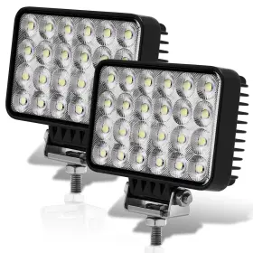 Sw07-40 Adzoon Led Tractor Lights 2pcs 6 Inch 10000lm 12v Flood Light Square Work Li