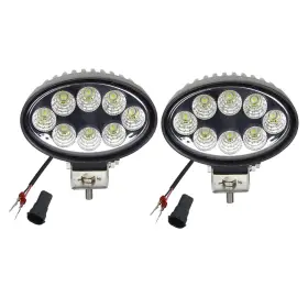 Agp.1978 024002x2/002x1 2pcs Tractor Led Work Light 12v 24w Oval Cab Agriculture Rear Fog