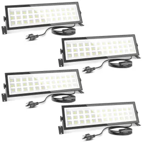 Uslslag04 Agrantop 4 Pack Plug In Shop Lights - 100w 15000lm Aluminum Led Garage Light With 9.84ft