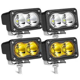 201073 Akd Part Y Led Pods 4pcs 3 Inch 80w Spot Cree Pod Lights Small Off Road Driv