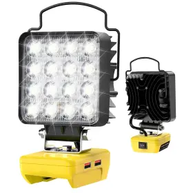 Hhx23825us02 Akocire Upgraded 5000 Lm 34w Cordless Led Work Light Compatible With Dewalt 20v Batte
