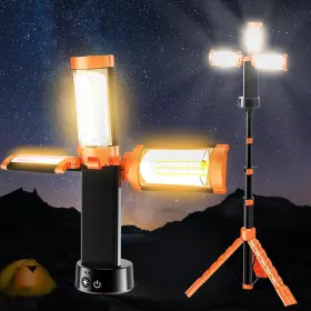 200w Akofun 731041919951 Led Rechargeable Work Light Floodlight Outdoor Usb Cordless