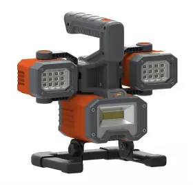 Ilu-2000-11 Al.r Zy 2000 Lumens Rechargeable Led Work Light And Spotlight 4 Adjustable Lamps