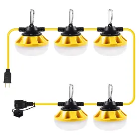 St-ting-l1060 Alitamei 50w Construction Lights 50-feet Work Light With 5 Medium Base Sockets E26