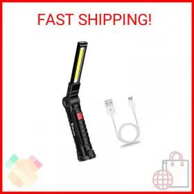 Fa2129 Alltrolite Rechargeable Flip Led Work Light Cob Flashlight With 360 Rotat