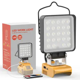 Awkl-002 Alphalux Led Work Lights 38w 4800lm 6000k With Usb And Type C Charging Rechargeable Wo