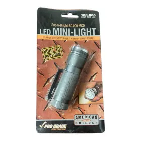 190403 American Builder Mini 12 Led Bulbs Dark Gray Flashlight