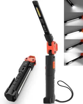 Jf4019 Anylight Rechargeable Mechanic Work Light 400lm Magnetic Flashlight With 230 Rotate A