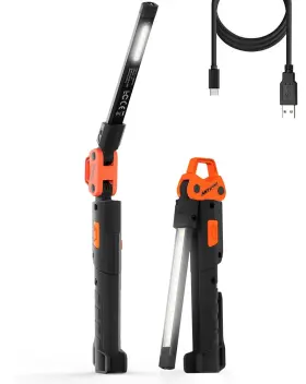 Jf401902 Anylight Rechargeable Mechanic Flashlight 400lm Magnetic Led Work Light With 230 Rota