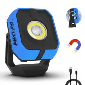 Jf408101-blue Anylight Led Work Light With 4 Modes 1200lm Portable Cob Magnetic 3350m