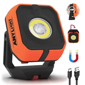 Jf408101-n Anylight Work Light Magnetic Rechargeable With 4 Modes And 150 Rotatable 1200lm