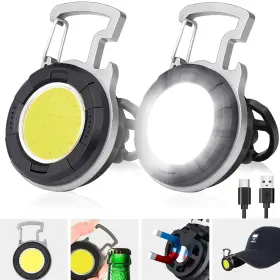 Yt877 Apauls Cob Small Flashlight 1000lumens Bright Rechargeable Keychain Flashlights