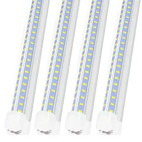 Aqiquut 738281374021 Led Lights 4ft 50w 6500k 7000lm Clear White Light 110v Linkabl