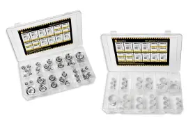 Aquaaulos 860002697642 72 Pcs. Din Light Duty Cap And Plug Assortment Hydraulic Adapter Fitting Kit Se