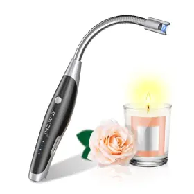 At-mizhi 779288638341 Electric Lighter - Rechargeable Long Neck With Led Flashligh