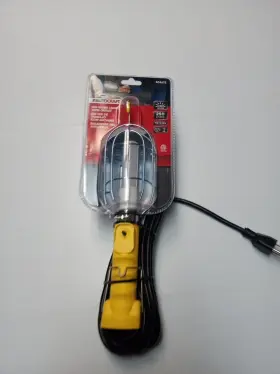 Autocraft Ac4452 Work Light With Outlet 75w/120v 25ft Cord Hanging Hook No Bulb