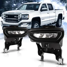 Af30-0589d-09 Autofree Led Fog Lights For Gmc 2016 2017 2018 Sierra 1500 With 12v 9.8w Lamps
