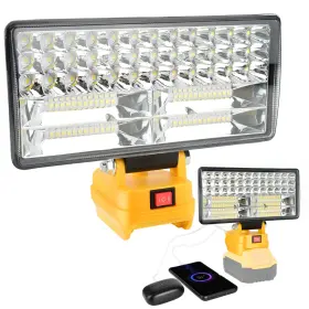 Ba-ldddw-7c Autojare 90w Led Work Light For Dewalt 20v Battery 9000lm Flood With Usb Port Lamp
