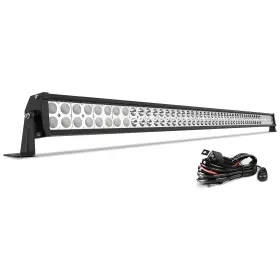 Autosaver88 840332393841 Straight Work Lights Combo With Mounting Brackets And Wiring Harness For 2021