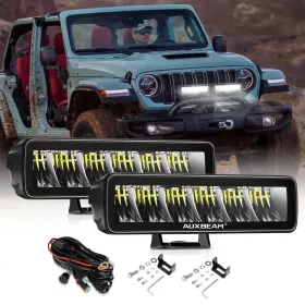Zd000802-ve Auxbeam 6.3 Inch Slim Led Light Bar Off Road Driving 60w 7200lm S