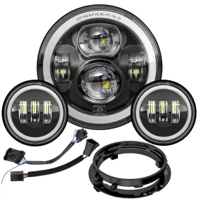 Mt-y041-h-ds Avouz 2025 New 600% Brighter 7 Inch Motorcycle Led Headlight 4.5 Fog Passing Lamps