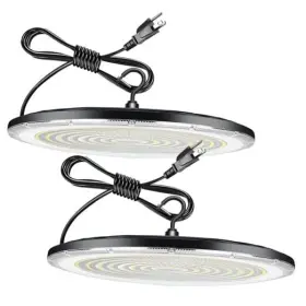 500w Babis 645567070242 Led High Bay Lights 2 Pack 55000lm Super Bright With Plug Ufo 500w-2pack