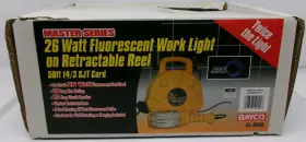 Sl-875-11 Bayco 017398100946 Fluorescent Work Light 40ft Retractable Reel New #
