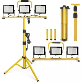 Beambox 445004081083 120v 21000 Lumen Led Work Light Tripod Stand 3 Head Fixture Garage Lighting