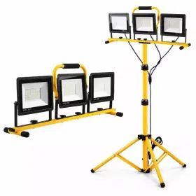 Beambox 445005886847 22000 Lumen 3-head Led Work Light With Adjustable Foldable Tripod Stand Ip66 Wa