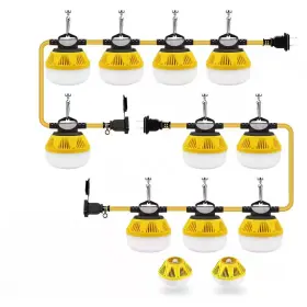 Beambox 744759497383 120-volt 13000 Lumen Led Linkable String Work Light Plug-in 100 Ft. Hanging Jobs