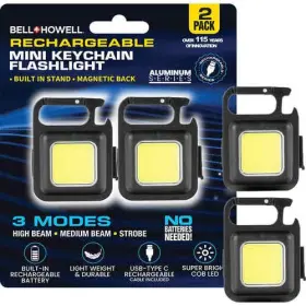 Bell & Howell 080313019784 And 1978 2pc Rechargeable Mini Kc Flashlight