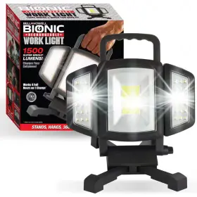 Bell Howell 313110349311 Bionic Worklight 1500 Lumens Super Bright Led Portable Heavy-duty Multi-directio
