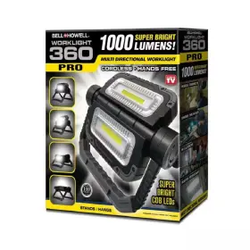 Bell Howell 445026028028 Worklight 360 Pro 1000 Lumens Super Bright Led Portable Heavy-duty Multi-directi