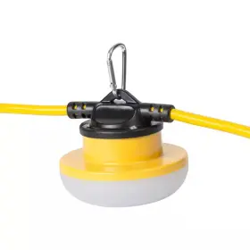 Bergen Industries 313022896873 100 Ft. 15 Amp 18/2 Sjtw Temporary Work Light Stringer With 10 Integrated Led Li