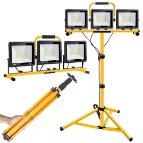 Bipeoo 727376180043 21000 Lumen Work Lights With Stand 3 Adjustable Head Led Light Foldable