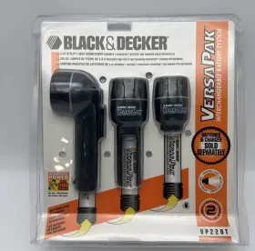 Vp220c Black Decker 028873022202 Vtg And 3.6 Volt Versa Pak Utility Flashlights Vp220a Vp220b