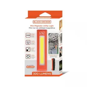 Black Decker 313025813815 Utility Light 300lm Battery-powered Cob Led Lightweight And Waterproof