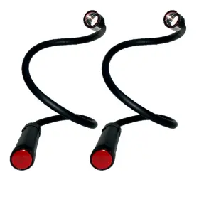 Black Mamba 004296220142 Insulated Flex Neck Flashlight With Magnetic Head Base - Set Of 2