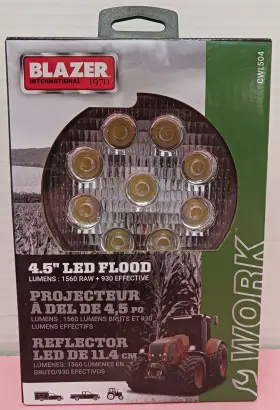 Cwl504 Blazer International 4.5 Inch Led Round Work Light With Flood Beam