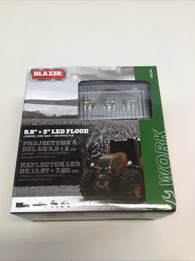 Cwl509 Blazer International Lighting Led Flood 5.5 Inch X3 Rectangular Utility Work Light Nib