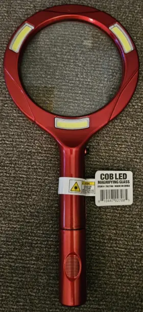 702708 Blazing Ledz Cob Led Magnifying Glass Lights Iron Man Theme Collectible Accry Rare