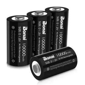 Rd1708010204 Bonai Rechargeable D Batteries 10 000mah High Capacity 1.2v Ni-mh Battery C