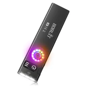 B0fr1zvpdh Boruit U8 Small Flat Edc Flashlight 650 Lumens Usb-c Rechargeable Pocket Light