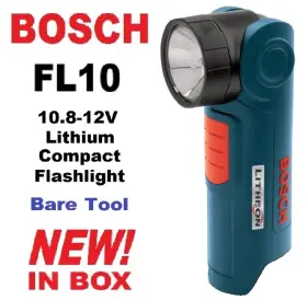 Bosch Fl10 Flashlight 10.8v - 12v Volt Compact Pivot-head Work Light Bare Tool