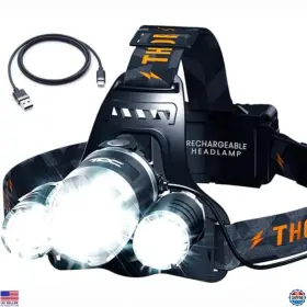 B07cdw7xg6 Brand Tdc Super Bright Led Headlamp - Rechargeable Usb-c 1080 Lumens 10hr Battery