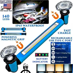 Mh-swl-01-bl Branded Cordless Magnetic Underhood Mechanic Led Work Light Usb Rechargeable Waterproof